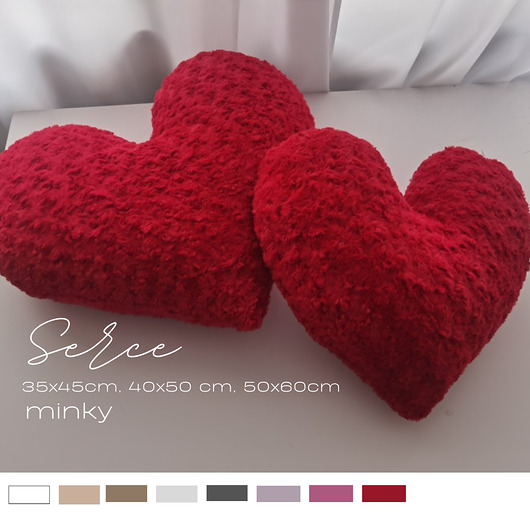 poduszki, poszewki - różne Poduszka ozdobna serce  rozmiary  kolory
