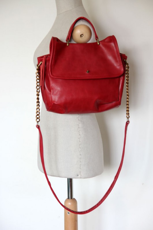 Jali red leather & chain RARAMODO