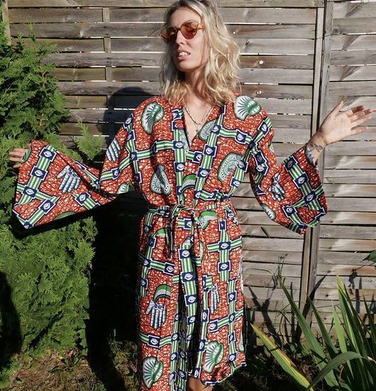ubrania różne Bawełniane kimono Say the wish