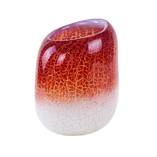 wazony Wazon szklany, duński design, lata 70, produkcja: Holmegaard