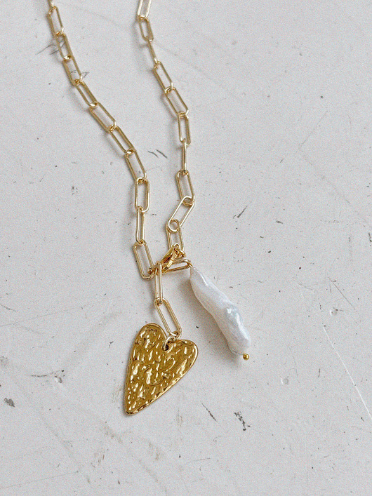 złote naszyjniki Naszyjnik Heart Chain