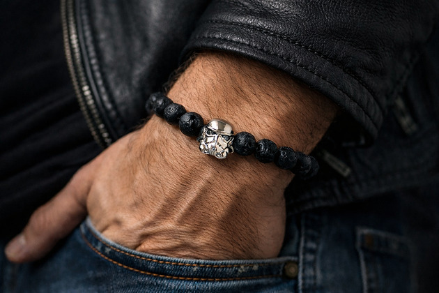 biżuteria męska Bransoletka męska SZTURMOWIEC-lawa