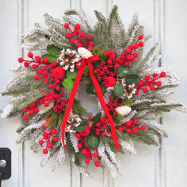 wianki bożonarodzeniowe Wianek świąteczny