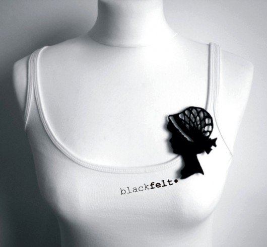 felt woman... felt label