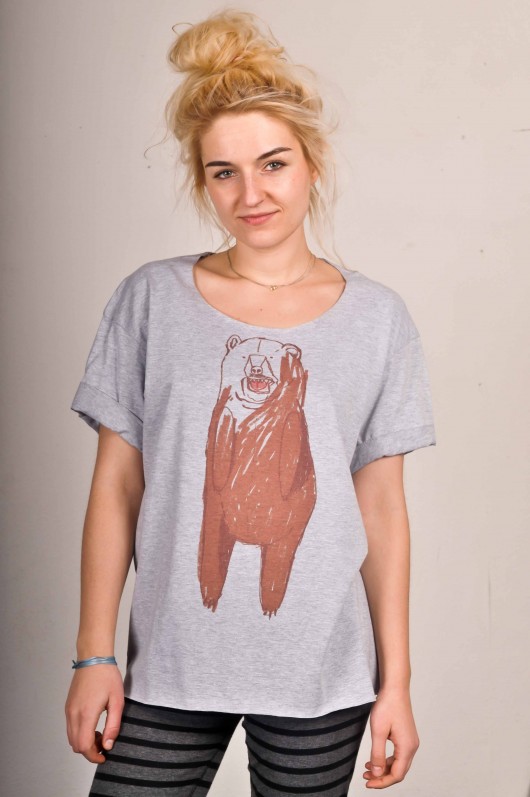 tshirt zły miś dziendobry