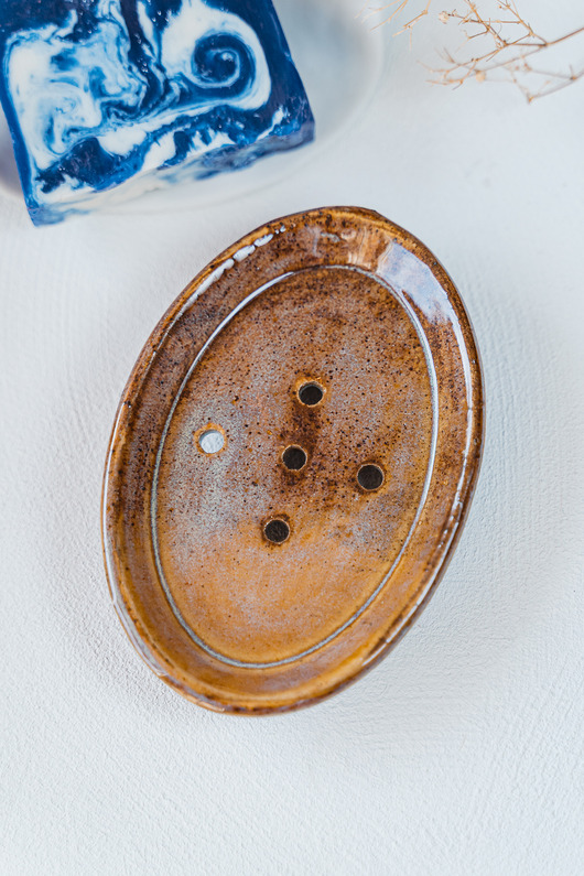 mydelniczki Mydelniczka ceramiczna BURSZTYN