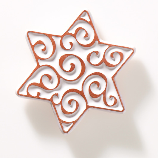 magnesy Gwiazdka biała na magnes w pudełku