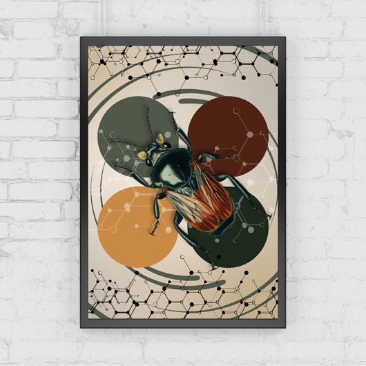 grafiki i ilustracje Plakat do salonu Żuk BOTANICAL