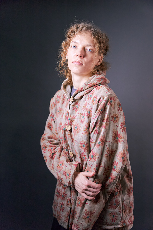 kurtki damskie Kurtka ocieplana lniana z kapturem