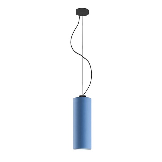 Niebieska lampa wisząca tuba BOLONIA KIDS LYSNE