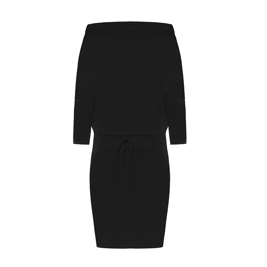 Sukienka kimono komin luźna góra czarna Stylowo
