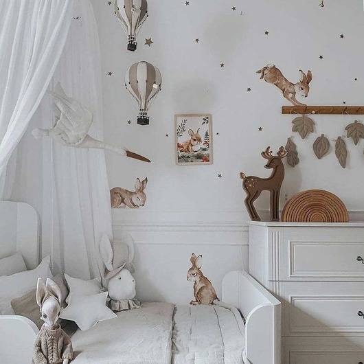 naklejki ścienne do pokoju dziecka Happy Rabbits Wonderland