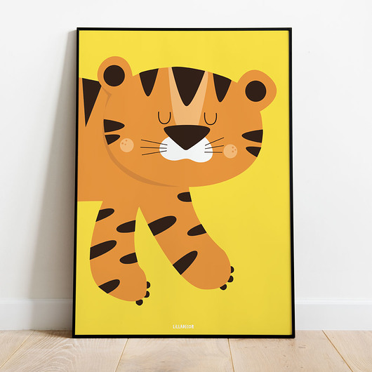 Plakat z Tygrysem Czarkiem lilladecor