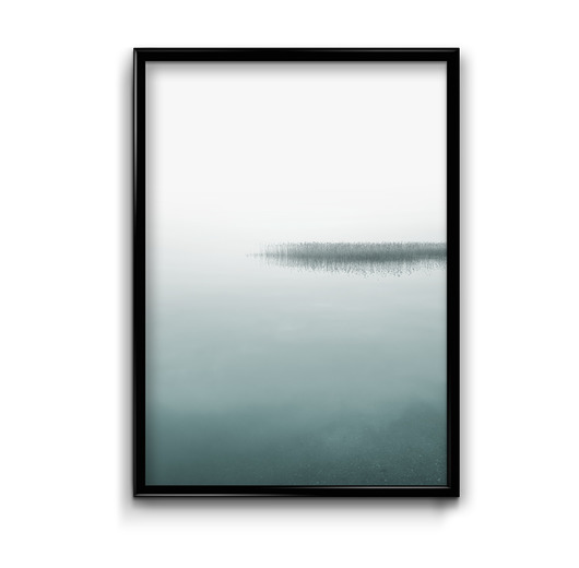 Plakat Miętowe Jezioro Bury Lis