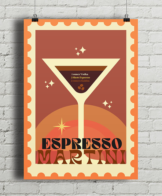plakaty Plakat Espresso Martini - fine art