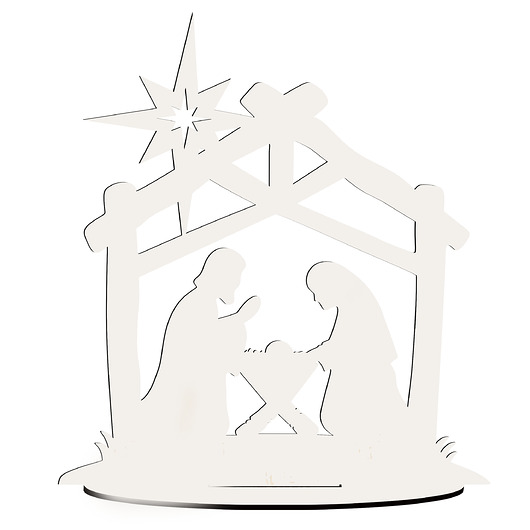 dekoracje świąteczne Świąteczne Figurki BIAŁE Dekoracje na Stół Świąteczny ZESTAW 10SZT Dekory