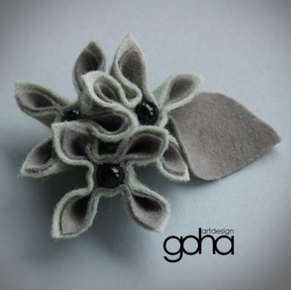 Szlachetne szarości FlowerFelt Design