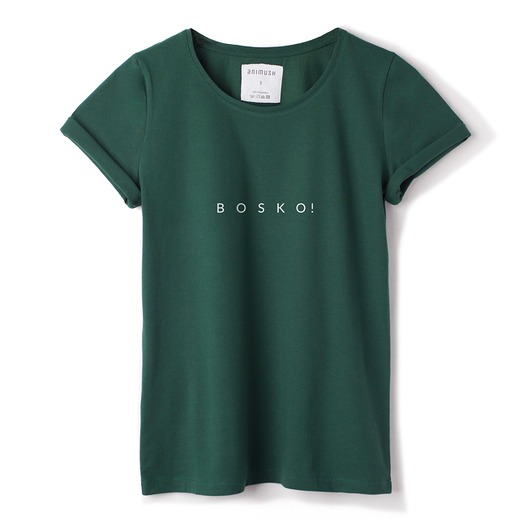 T-shirt zielony butelkowy BOSKO! ANIMUSH