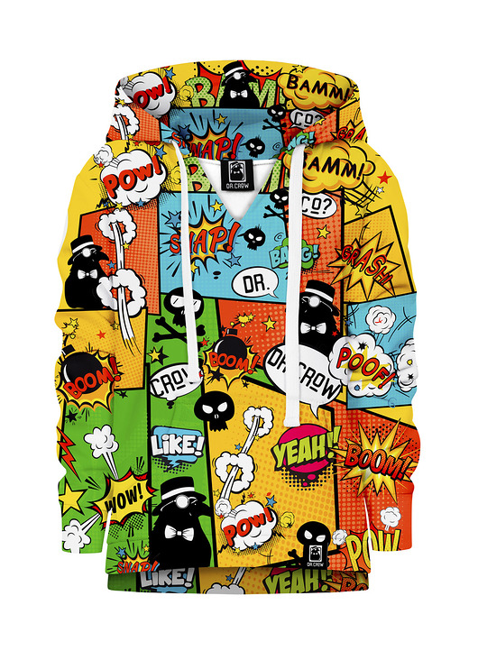 bluzy dla dziewczynki Bluza Dziewczynka DR.CROW Komiks