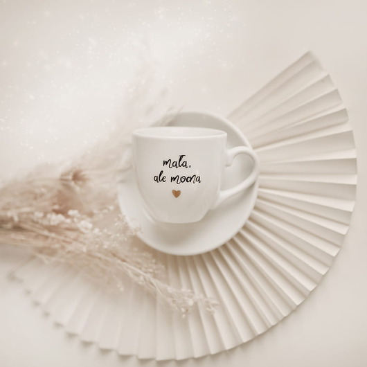 kubki i filiżanki Filiżanka 100 ml espresso ze spodkiem - Mała ale mocna