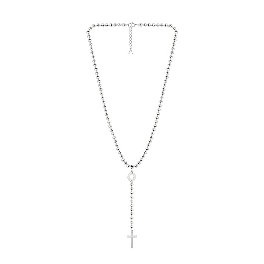 Różaniec Glossy Crossy Silver AFRODITTE COLLECTION