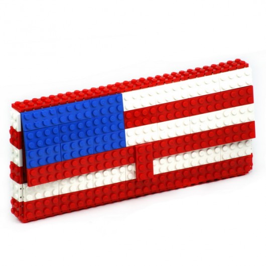 Kopertówka z klocków LEGO&#174; - flaga USA agabag