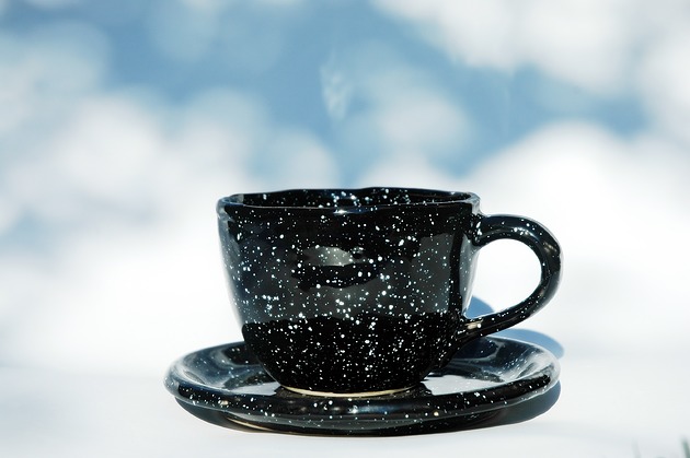 Kubek Galaktyka Jumbo z talerzykiem Ceramiczności