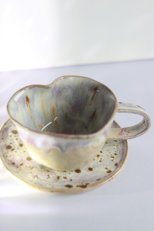 kubki Kubek Ceramiczny Serce w Kolorze Unicorn