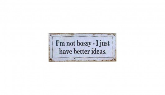 Szyld metalowy Bossy MIA home