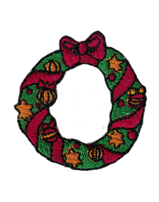 naszywki na ubrania Naszywka naprasowanka STROIK Boże Narodzenie termoprzylepna haft 5,3x5,5cm