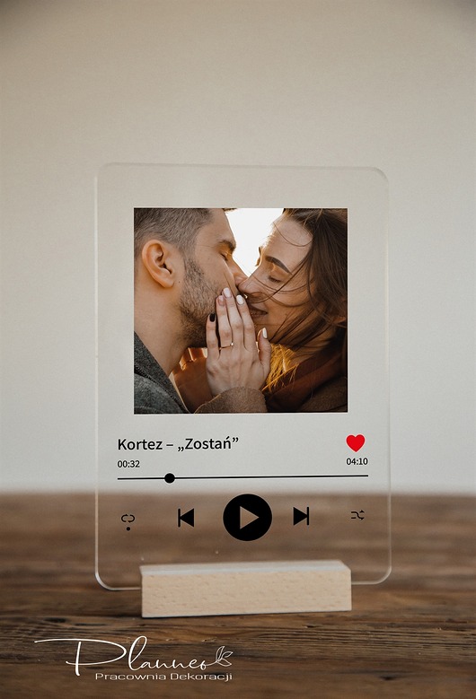 ramki na zdjęcia Ramka Spotify ze zdjęciem i tytułem piosenki
