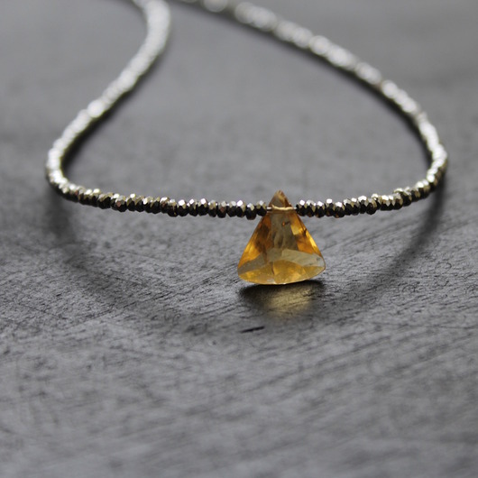 srebrne naszyjniki Naszyjnik Cytryn