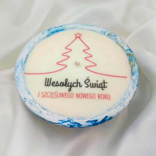 świeczniki i świece Świeca świąteczna - Prezent na święta