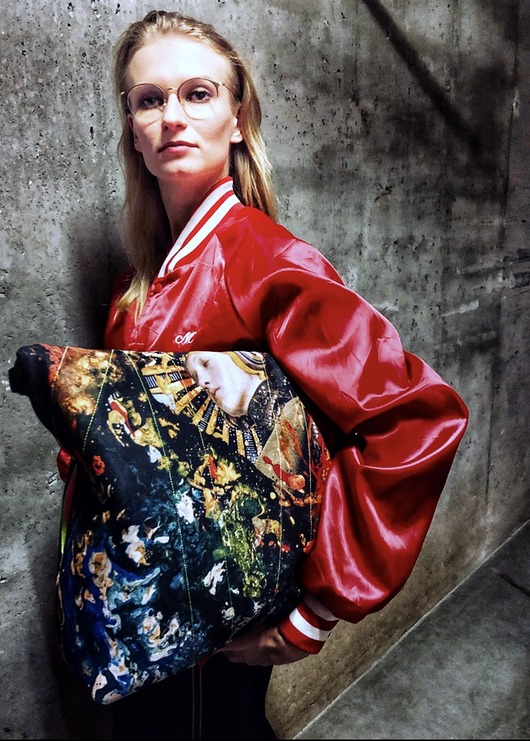 1333 art MIMA bag UNI & DavidCrunelle print MIMAbags