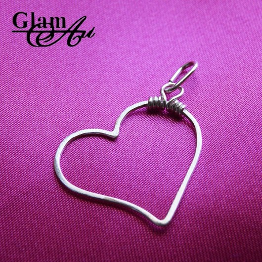 Silver heart Glam Art