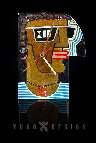 Zegar Szklany Mały &quot;SAILOR&quot; YUGO DESIGN