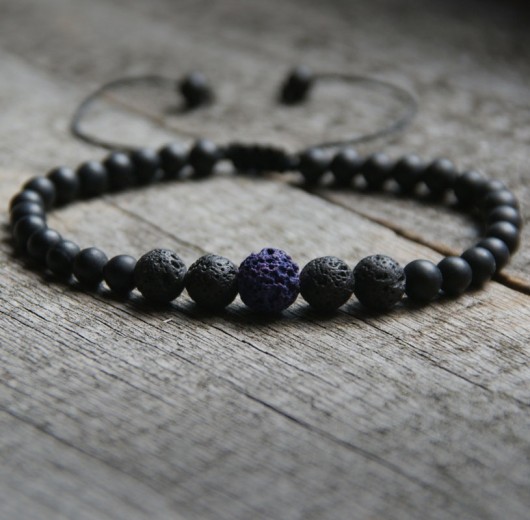 NEW! męska bransoletka :: lava :: purple :: XL kaktusia