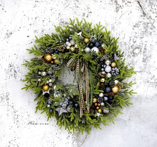 wianki bożonarodzeniowe Świąteczny wianek