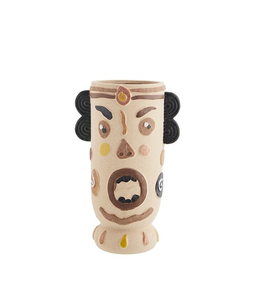 wazony Wazon Comic motyw twarzy piaskowy kamionkowy  33cm