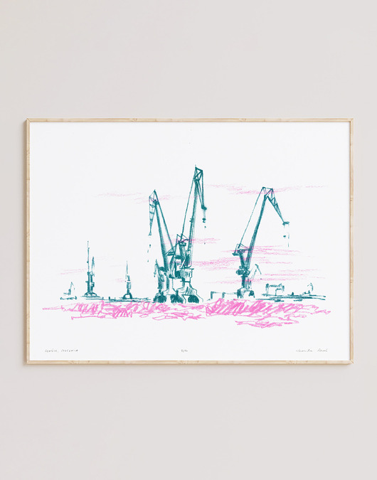 grafiki i ilustracje RISO Stocznia Gdańska