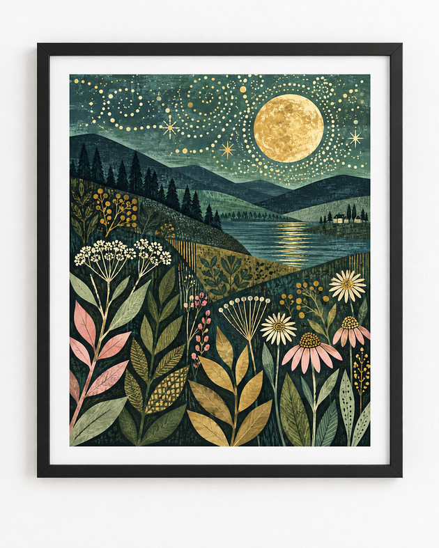 grafiki i ilustracje Świetliki 40x50cm