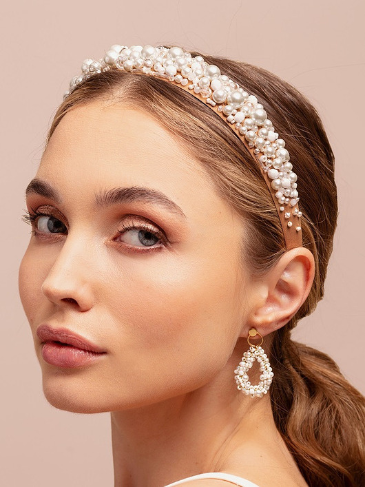Ślubne ozdoby do włosów PEARLS swan
