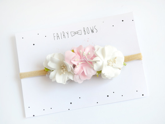 FairyBows Opaska wianuszek w stylu boho FairyBows