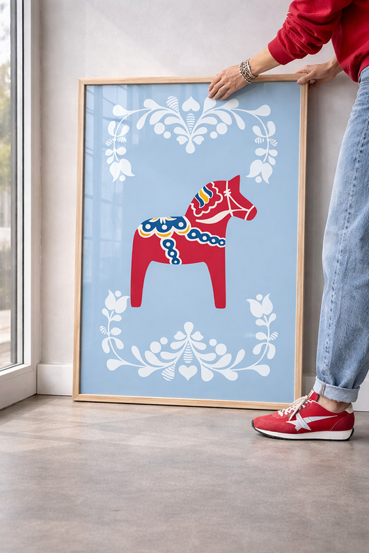 plakaty Plakat  Konik z Dalarna