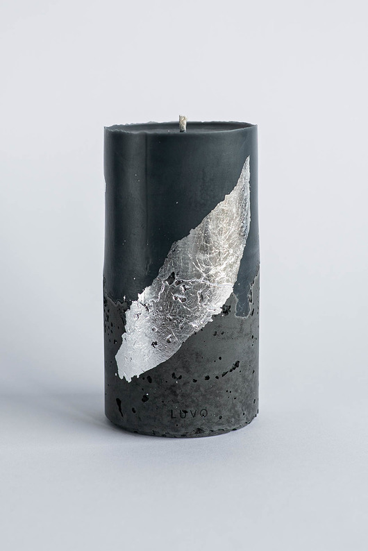 Świeca LUVO Faro Srebrna L Luvo Candles