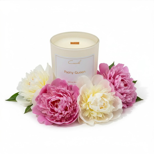 świeczniki i świece Peony Queen 135 g świeca sojowa naturalna (wybierz zapach