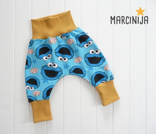 *Cookiemonster* baggy rosnące rozm. 6m+ OLLIdeco