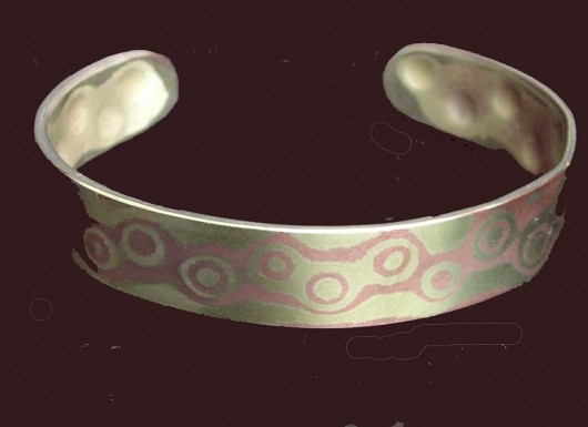 bransoleta mokume gane PRYZMAT