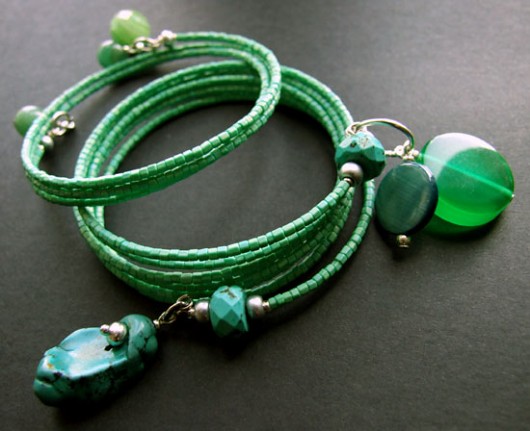 Green apple - 2 x bransoletka pamięciowa Buy or Die