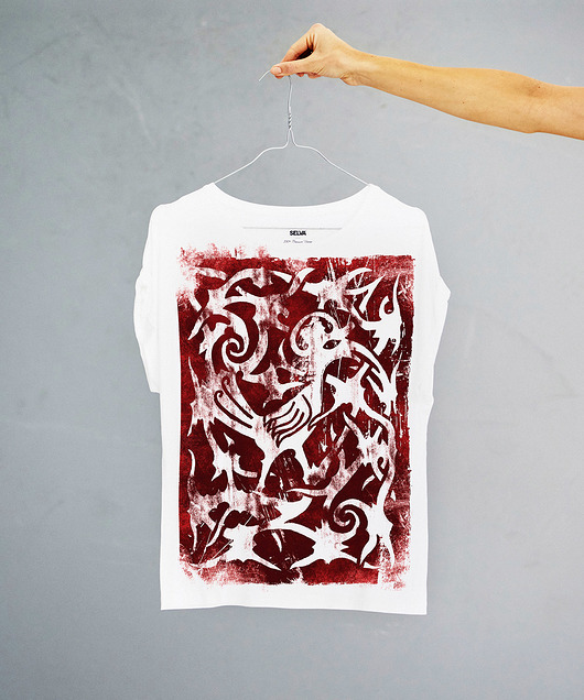 Red hornbill Women's T-shirt SELVA